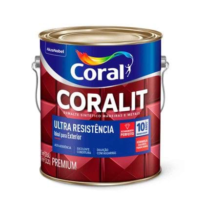 Esmalte Coralit Ultra Resistência 3,6 Litros Transparente Transparente