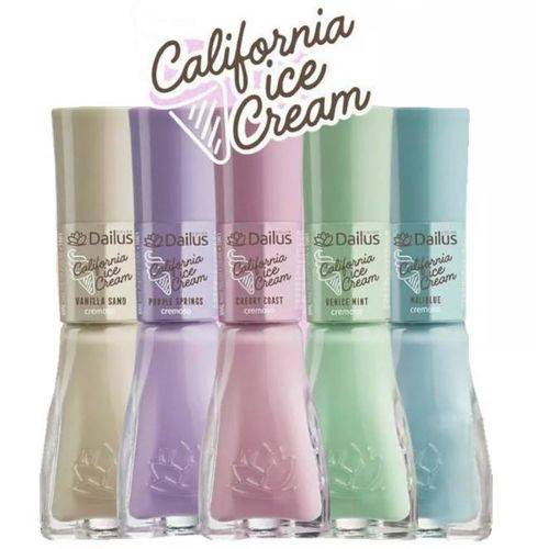 Esmalte Dailus Coleção Califórnia Ice Cream - 5 Unidades