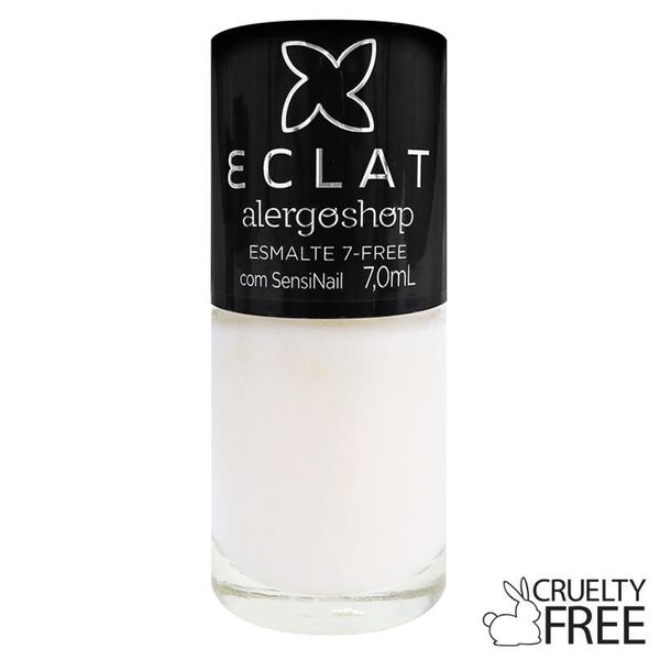 Esmalte Eclat 7-FREE Cravo Branco (Transparente) - Alergoshop (16258) - Eclat Alergoshop