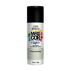 Esmalte em Spray Aspa Spray-On - Casa Comigo 55ml - Branco Perolado