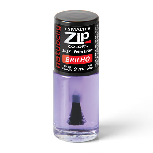 Esmalte Extra Brilho Roxinho Zip Colours Calcium 9 Natubelly