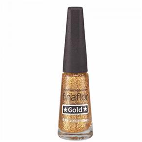 Esmalte Fina Flor Glitter Concentrado Gold 8Ml