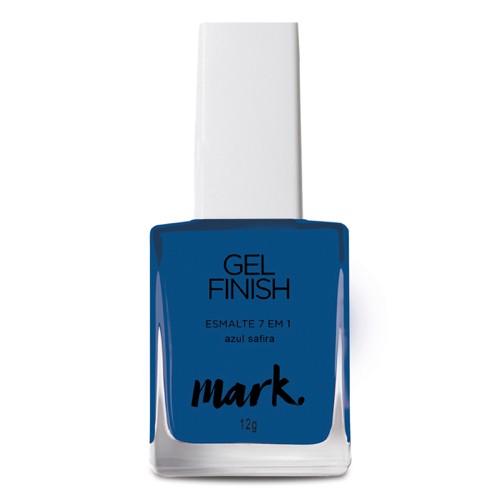 Esmalte Gel Finish Mark 7 em 1 Azul Safira Avon