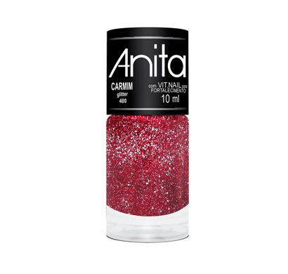 Esmalte Glitter Carmim 10ml - Anita