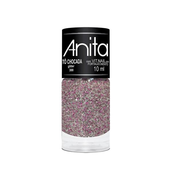 Esmalte Glitter Tô Chocada 10ml - Anita