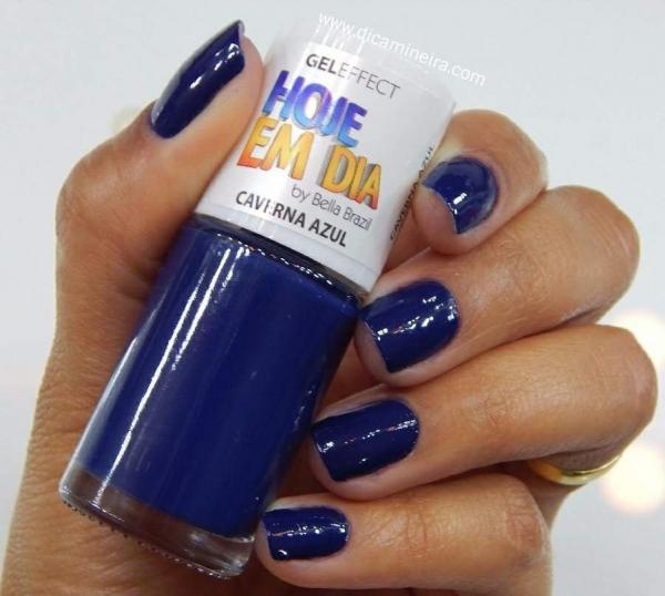 Esmalte Hoje Em Dia Gel Effect Caverna Azul 9ml - Bella Brazil