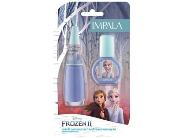 Esmalte Impala Frozen Infantil Kit Mãe/filha Elsa Vegano