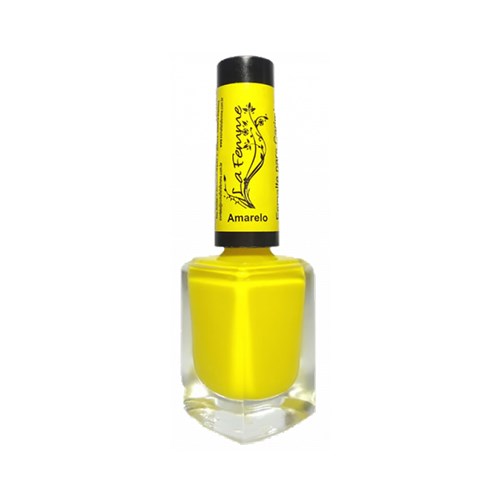 Esmalte La Femme Carimbo Nail Art Amarelo