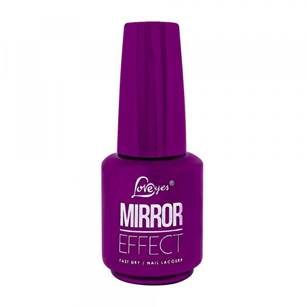 Esmalte Love Yes Mirror Effect Fast Dry Dark Purple - 15 Ml