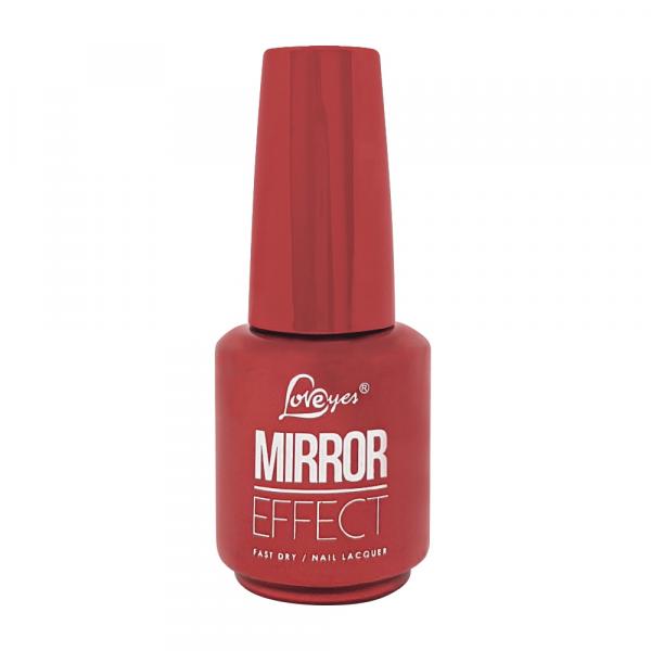 Esmalte Love Yes Mirror Effect Fast Dry Real Red 10 - 15 Ml