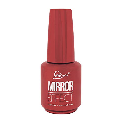 Esmalte Love Yes Mirror Effect Fast Dry Real Red 10-15 Ml