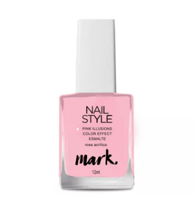 Esmalte Mark Nail Style Pink Illusions Rosa Acrílico Avon