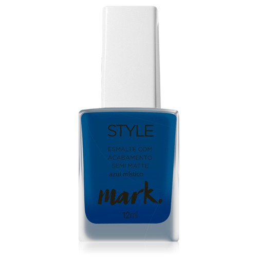 Esmalte Mark Style com Acabamento Semi Matte Azul Místico Avon