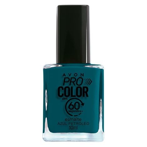 Esmalte Pro Color 60 Segundos Azul Petróleo Avon