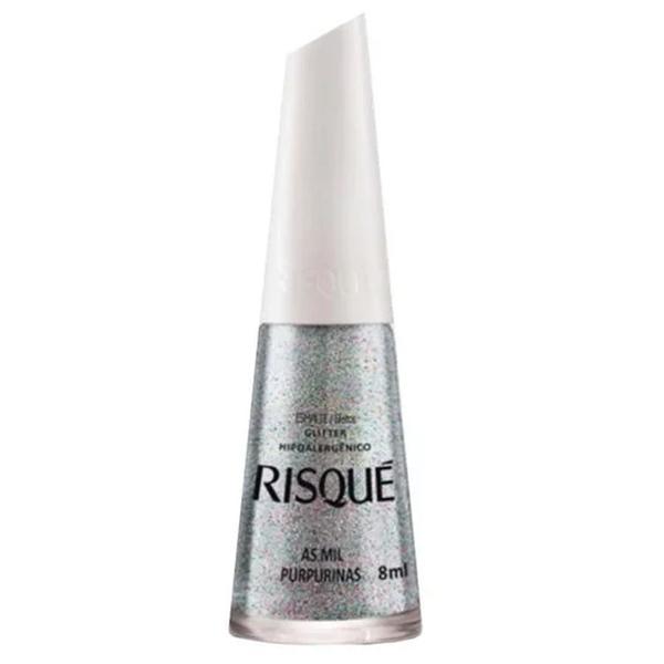 Esmalte Risqué 8ml as Mil Purpurinas - Cosmed Ind. Cosm. e Med. S/A