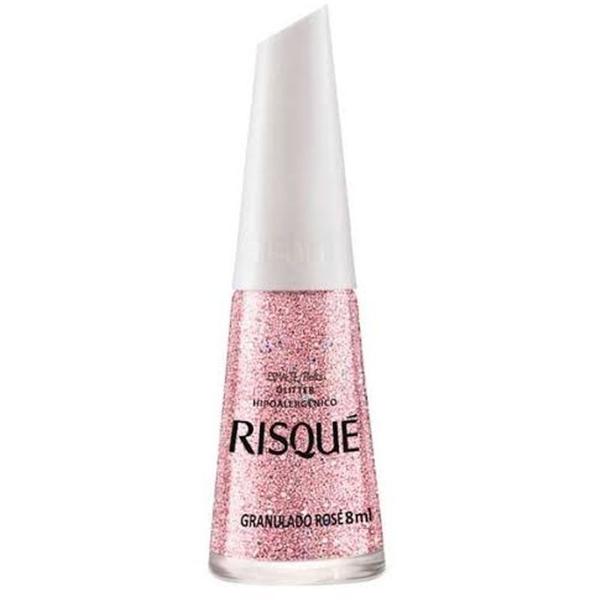 Esmalte Risqué 8ml Granulado Rosé - Cosmed Ind. Cosm. e Med. S/A