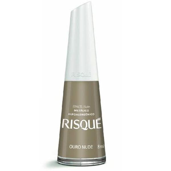 Esmalte Risque 8ml Nude Ouro - Cosmed Ind. Cosm. e Med. S/A