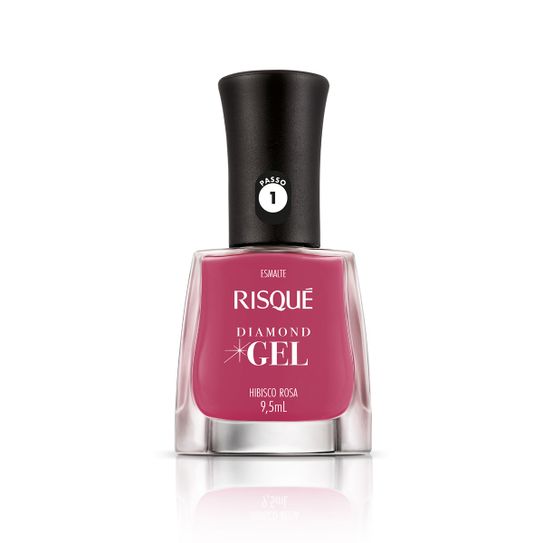 Esmalte Risque Diamond Gel Hibisco Rosa 9,5ml