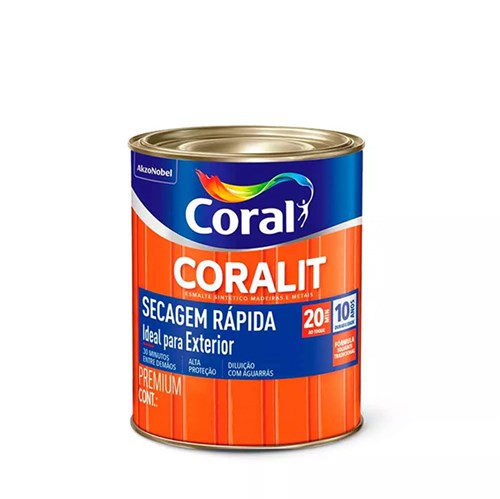 Esmalte Sintético Coralit Secagem Rápida Acetinado 3,6l - Coral