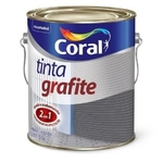 Esmalte Sintetico Tinta Fosco Grafite Escuro 3,6L Coralit
