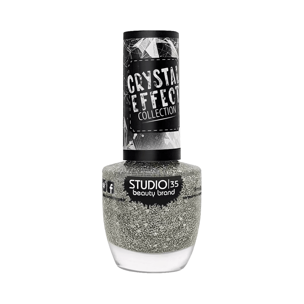 Esmalte Studio 35 Crystal Effect #ChuvaDePrata