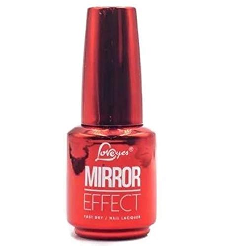 Esmalte Vermelho 08 Cromado Metalizado Mirror Effect Efeito Gel Love Yes