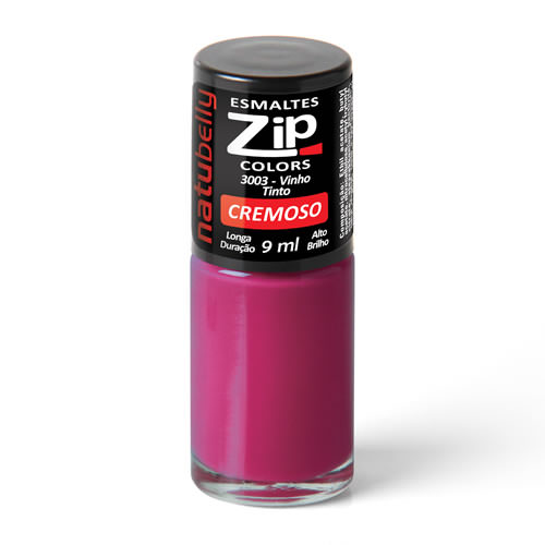 Esmalte Vinho Tinto Zip Colours Calcium 9Ml Natubelly