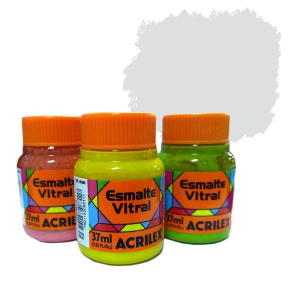 Esmalte Vitral - 37ml - Branco - 519 - Acrilex