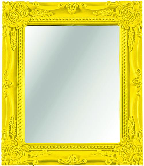 Espelho Alicia Amarelo - 20X25 6 Pçs - Mart