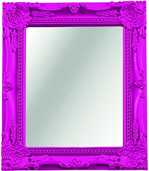 Espelho Astrid Rosa - 20X25 6 Pçs - Mart