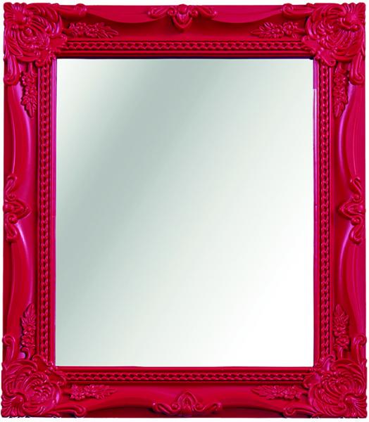 Espelho Camille Vermelho - 25X30 6 Pçs - Mart
