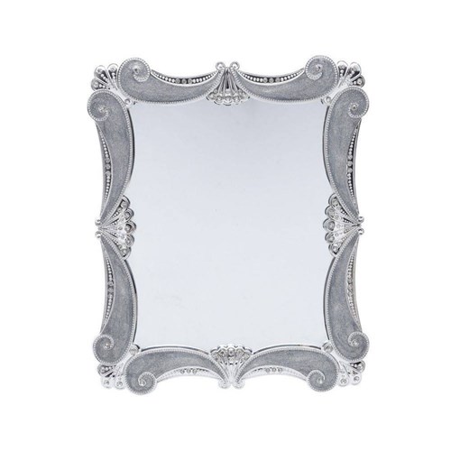 Espelho com Moldura de Plástico Euro 15Cmx20cm Prestige Rojemac Prata