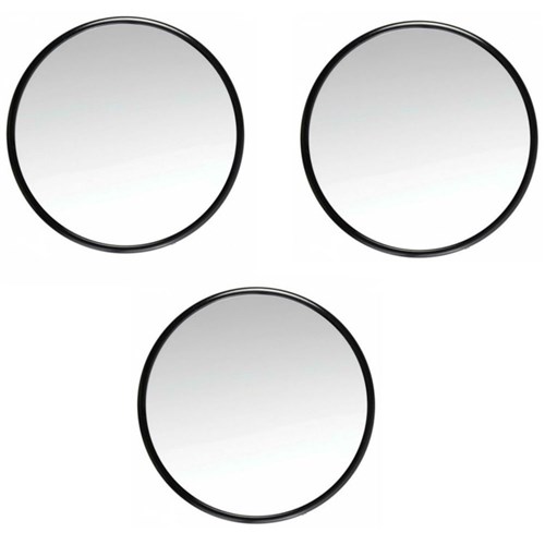 Espelho com Ventosa 3,5 Aumento de 5X 3 Unidades