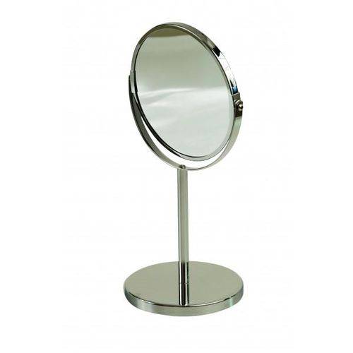 Espelho Cromado com Pé para Banheiro - 17cm - Hudson