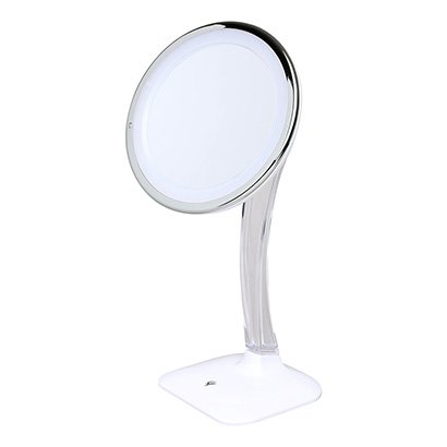 Espelho de Aumento 5x e Rotação 360º Klass Vough com Luz