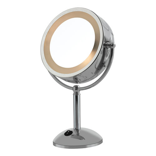 Espelho de Aumento Dupla Face Light - 3 X - G-life