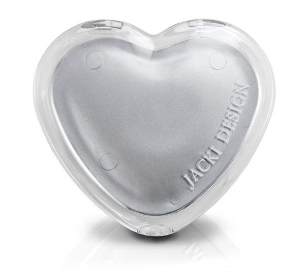 Espelho de Bolsa Coração - Prata - Jacki Design