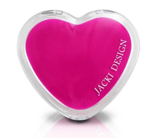 Espelho de Bolsa Coração Pink Jacki Design