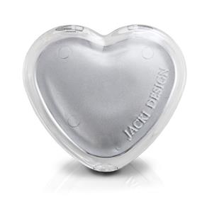 Espelho de Bolsa Coração Prata Jacki Design