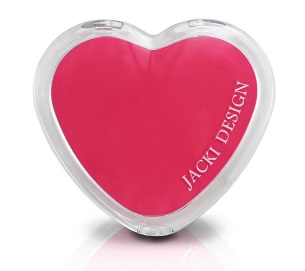 Espelho de Bolsa Coração - Salmão - Jacki Design