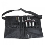 Espelho de bolso grande saco preto Escova de bolsa à cintura a Ferramenta de maquiagem profissional