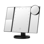 Espelho de Led com 10x Lupa Portátil Desktop espelho duplo