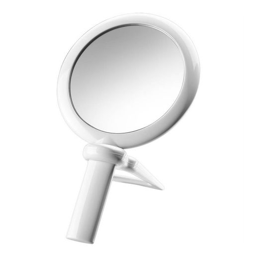 Espelho de Mão Dupla Face Modelo 20300 Branco