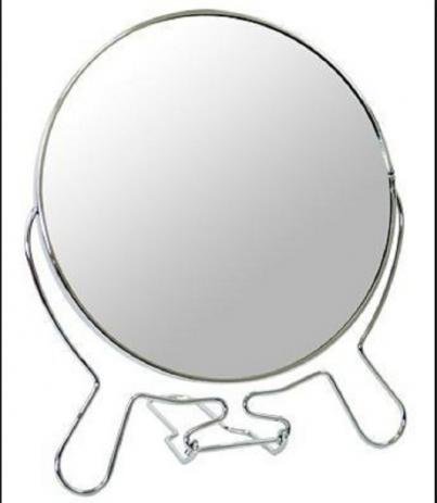 Espelho de Mesa 7 Polegadas C/ Lente de Aumento Dupla Face