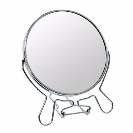 Espelho de Mesa Duplo com Aumento Amplia 3X 5 Polegadas