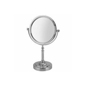 Espelho de Mesa Maquiagem Zoom Aumento 2 Lados Redondo