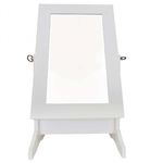 Espelho de Mesa Porta Jóias Branco Modelo W6010s - Pelegrin