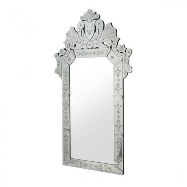 Espelho de Parede Magno Venezianos 120cmx60cm Rivatti Prata
