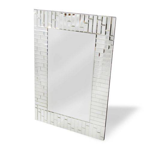 Espelho de Parede Retangular Mosaico 61cmx91cm Nakine