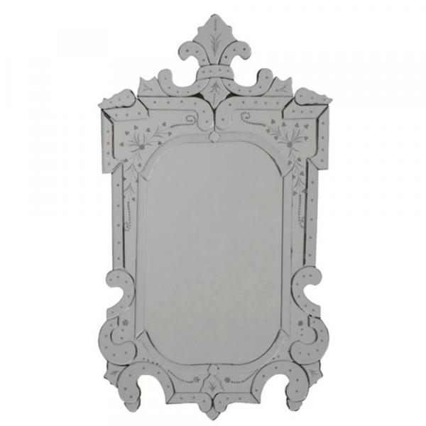 Espelho Decorativo Veneziano em Vidro Espelhado 102cm X 66cm - Btc Decor